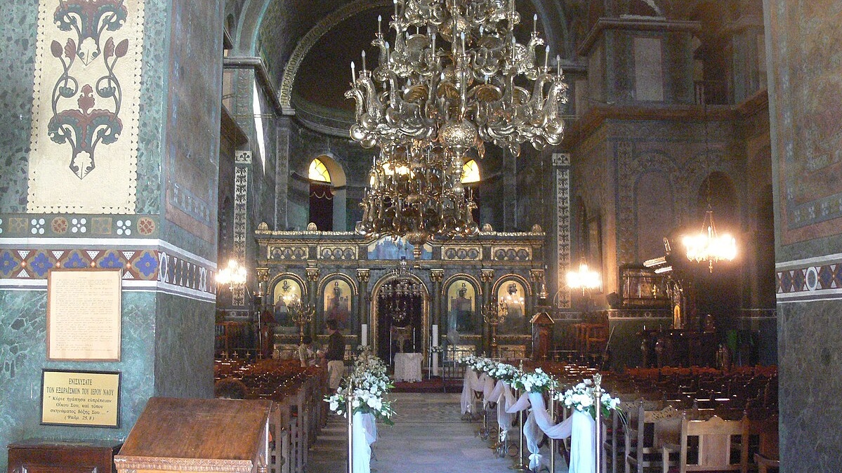 Το Εσωτερικό του Ναού της Αγίας Σοφίας στη Θεσσαλονίκη