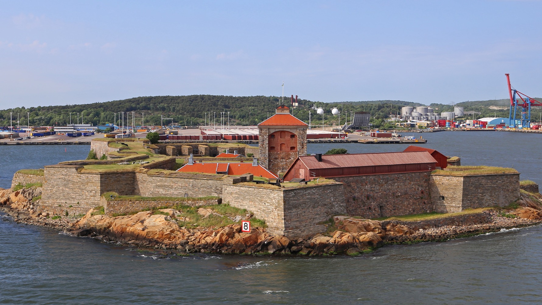 Το Νέο φρούριο Έλβμπόρι στις εκβολές του ποταμού Γέτα στη Θάλασσα