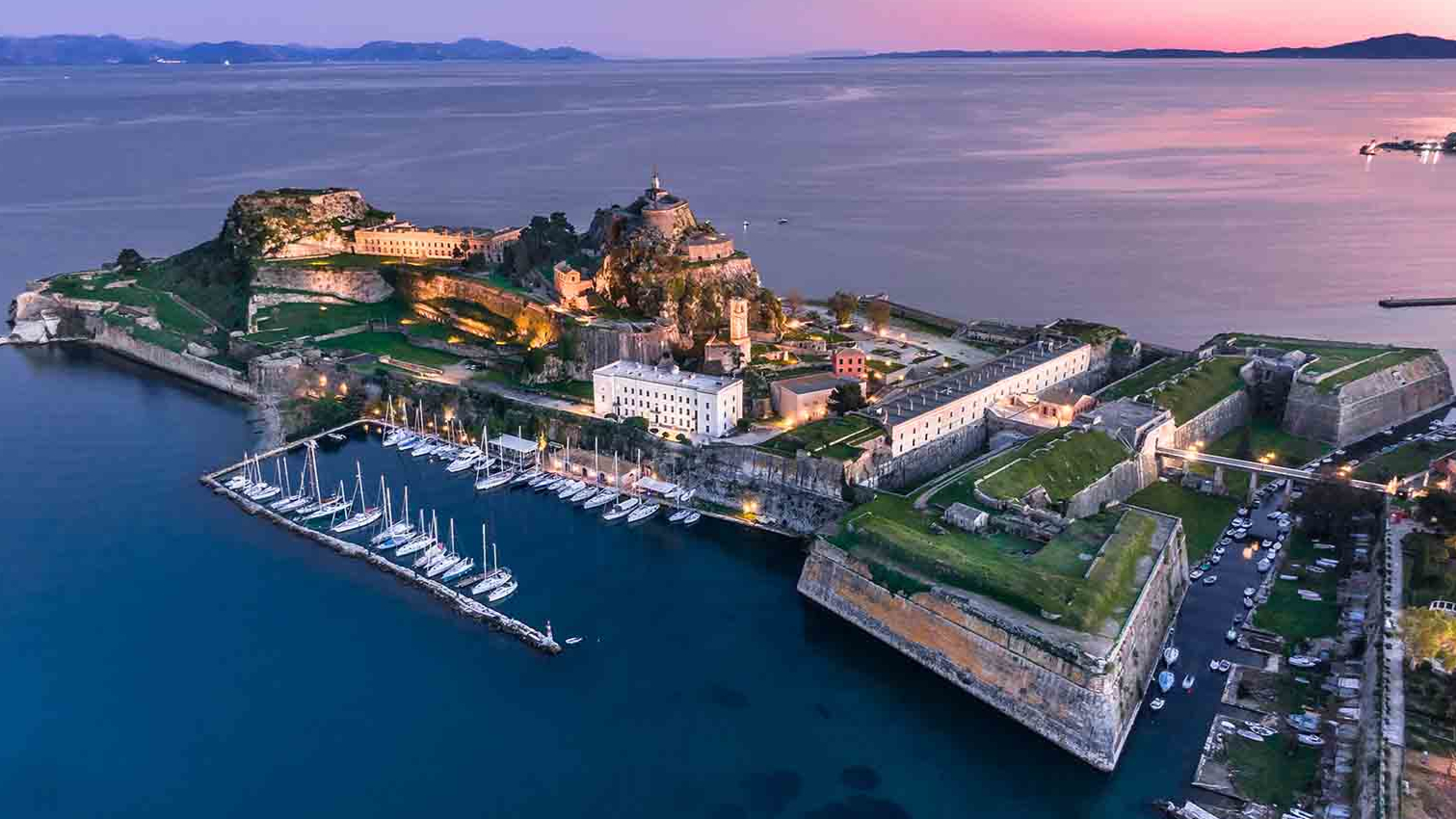 Το παλιό φρούριο της Κέρκυρας από ψηλά 