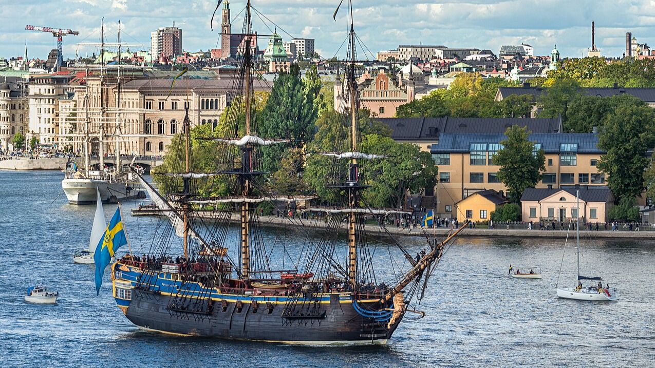 Η ρέπλικα του πλοίου Γκετεμποργκ που εκτελούσε ταξίδια για την εταιρία των Ανατολικών Ινδιών