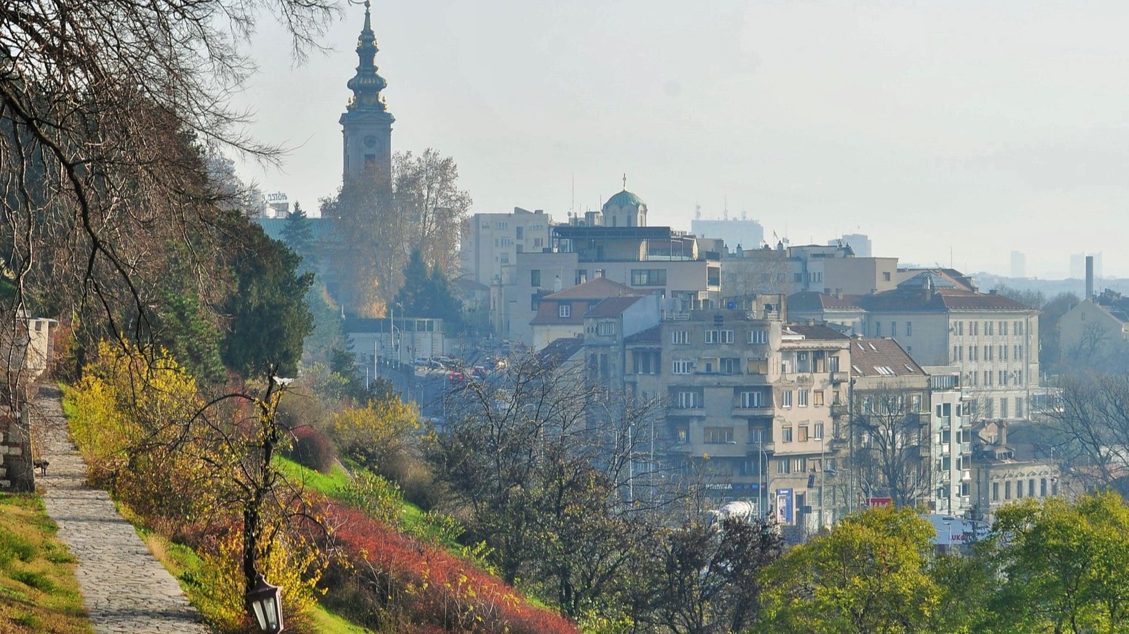 Το κέντρο της πόλης όπως φαίνεται από το κάστρο στο Βελιγράδι