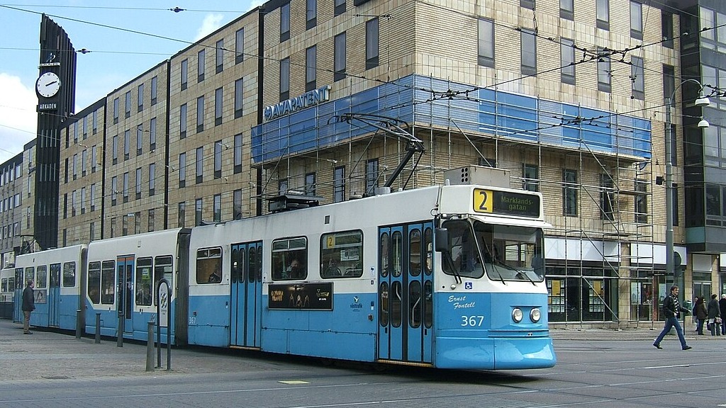 Το τράν σε δρόμο του Γκέτεμποργκ