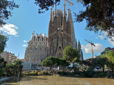 βαρκελωνη εισητηρια για la sagrada familia, φωτογραφία του εξωτερικού του ναού