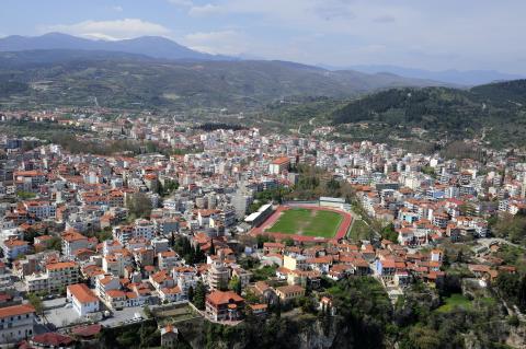 Έδεσσα αεροφωτογραφία της πόλης