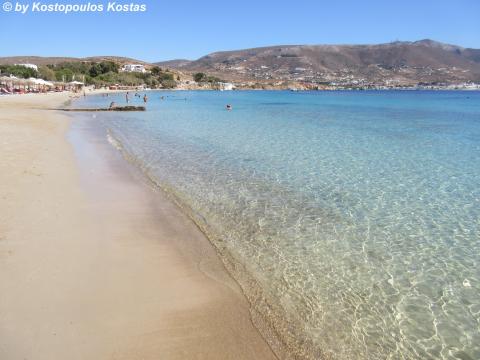 Τα κρυστάλλινα και η άμμος της παραλίας μαρτσέλο παροσ παραλίες