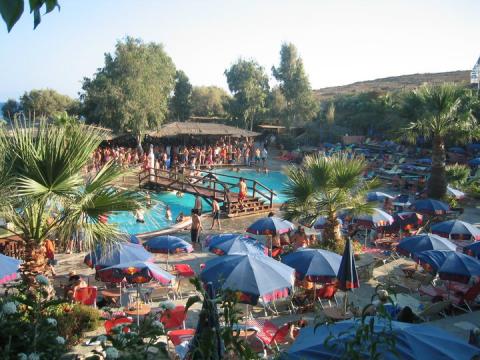 Κοσμοπολιτικο beach bar στην παραλία πούντα παροσ παραλιες