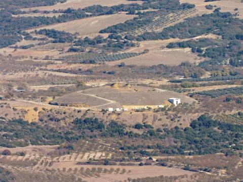 Πανοραμική άποψη του Τύμβου Καστά στην Αμφίπολη