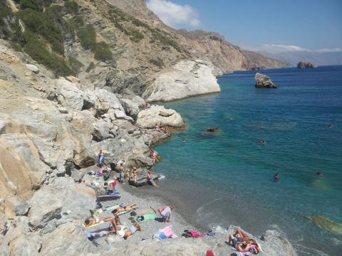 Παραλία Αγία Άννα στην Αμοργό