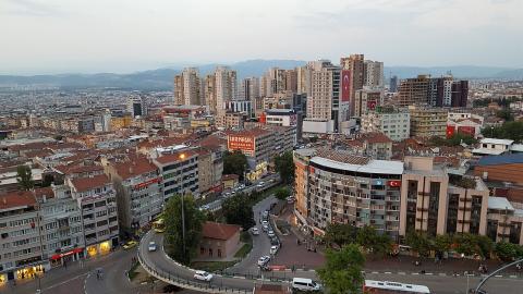 Πανοραμική φωτογραφία ενός τμήματος της Προύσας