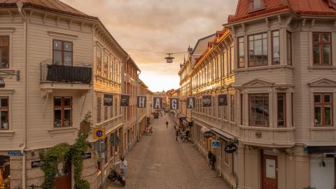 Πανοραμική άποψη ενός δρόμου της Χάγκα του Γκέτεμποργκ