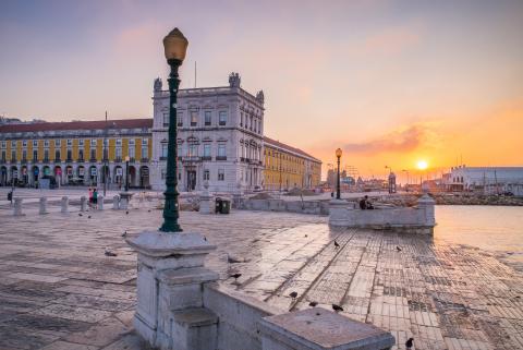 Η Πλατεία Εμπορίου στη Λισαβόνα της Πορτογαλίας