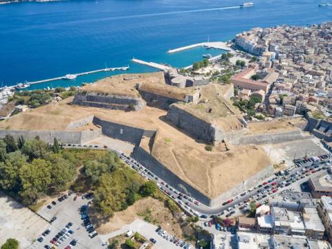 Το Νέο Φρούριο στην Κέρκυρα σε αεροφωτογραφία
