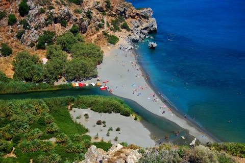 Η παραλία Πρέβελης στο Ρέθυμνο